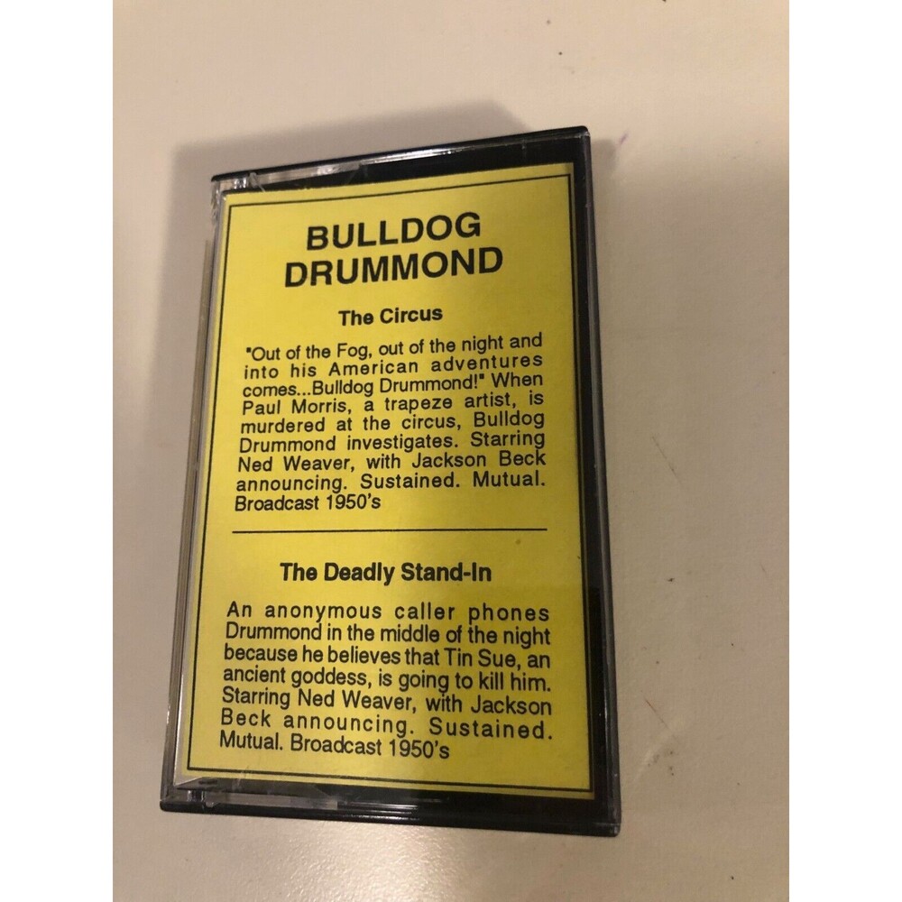 Bulldog Drummond The Circus The Deadly Stand-In 2 episodes Audio Cassette #687